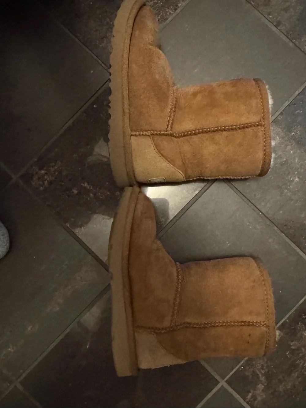 UGG Kids Chestnut Shearling-Lined Mittens